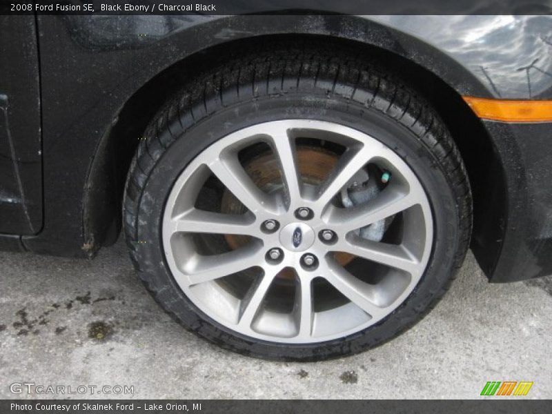 Black Ebony / Charcoal Black 2008 Ford Fusion SE