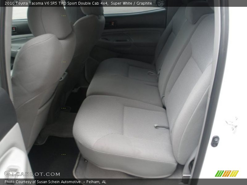 Super White / Graphite 2010 Toyota Tacoma V6 SR5 TRD Sport Double Cab 4x4
