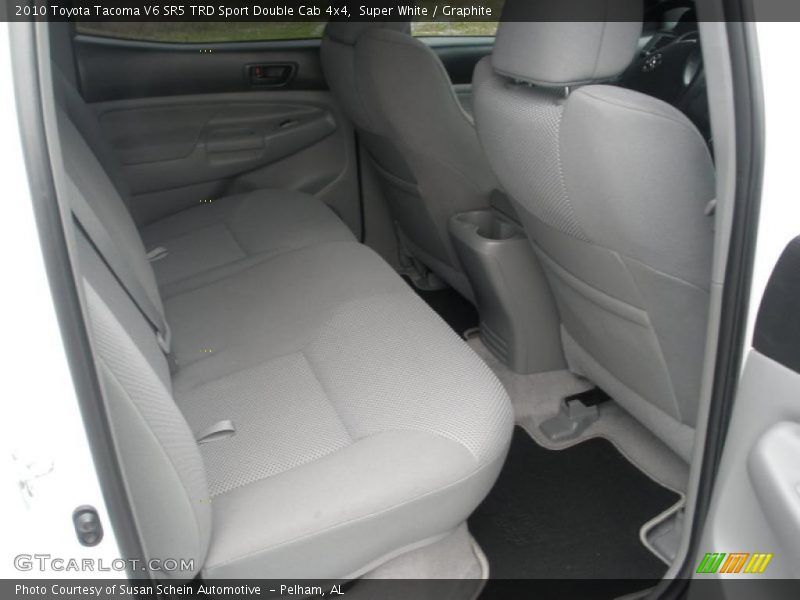 Super White / Graphite 2010 Toyota Tacoma V6 SR5 TRD Sport Double Cab 4x4