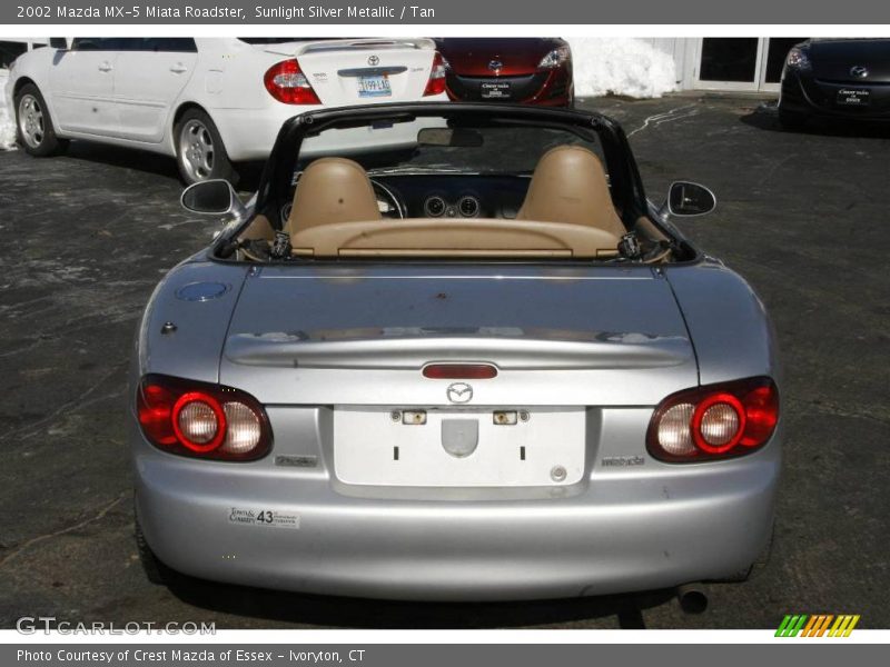 Sunlight Silver Metallic / Tan 2002 Mazda MX-5 Miata Roadster