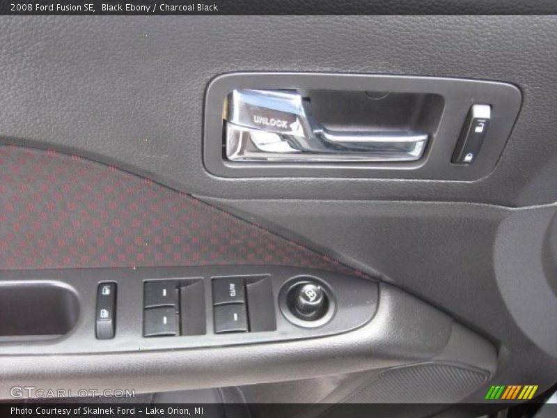 Black Ebony / Charcoal Black 2008 Ford Fusion SE