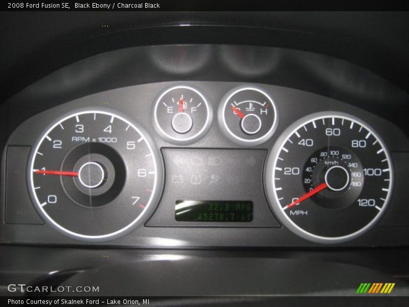 Black Ebony / Charcoal Black 2008 Ford Fusion SE
