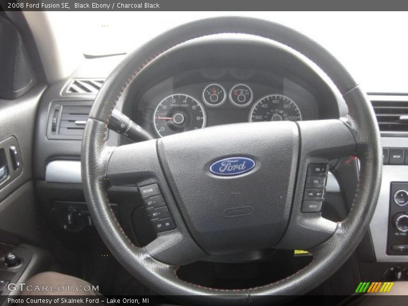 Black Ebony / Charcoal Black 2008 Ford Fusion SE