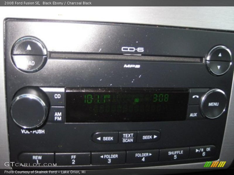 Black Ebony / Charcoal Black 2008 Ford Fusion SE