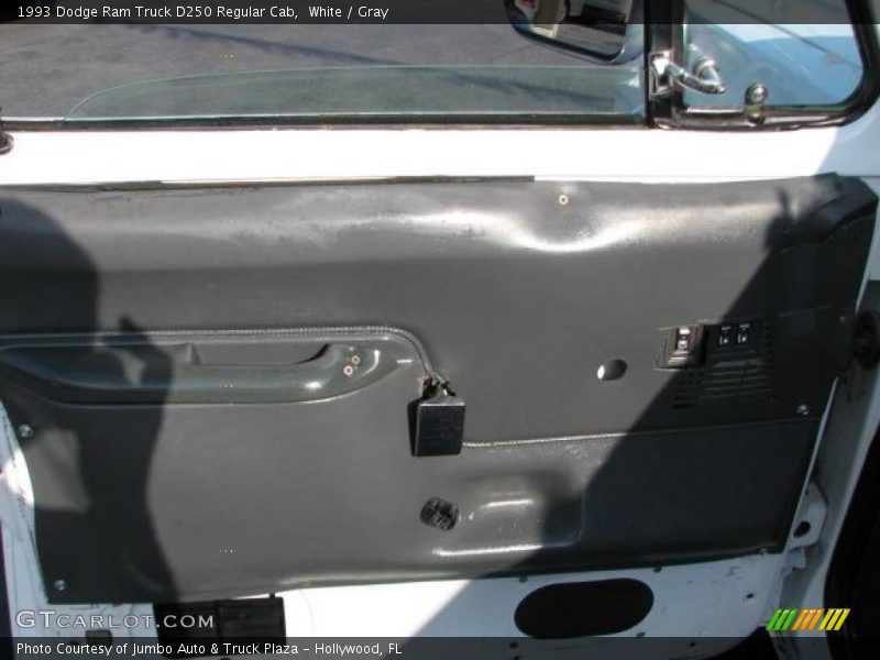 White / Gray 1993 Dodge Ram Truck D250 Regular Cab