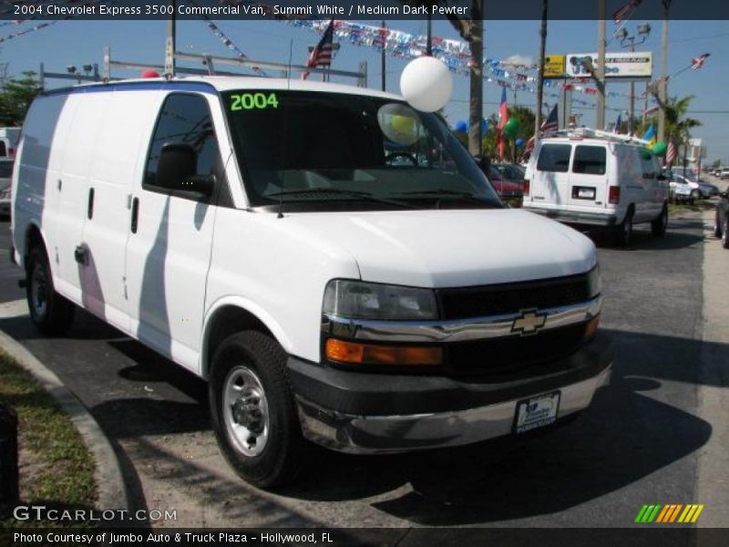 Summit White / Medium Dark Pewter 2004 Chevrolet Express 3500 Commercial Van