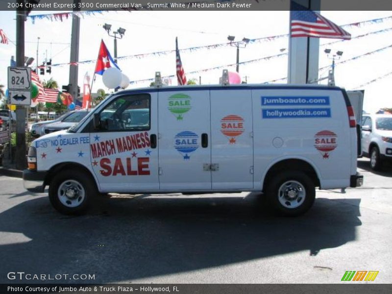 Summit White / Medium Dark Pewter 2004 Chevrolet Express 3500 Commercial Van