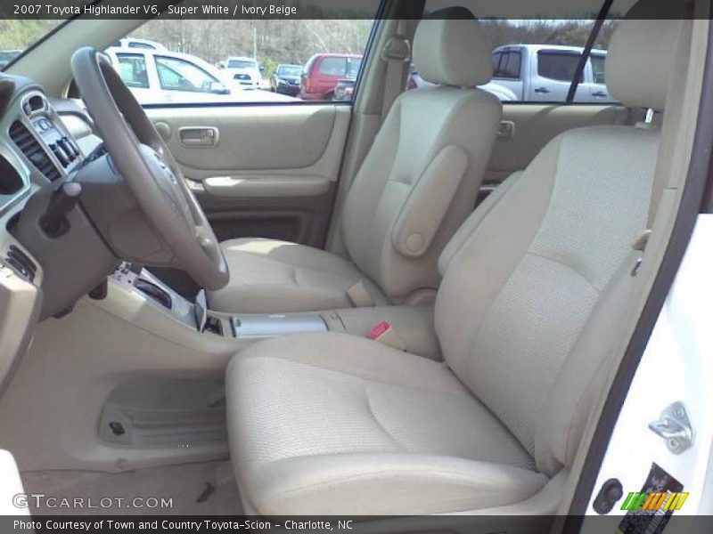 Super White / Ivory Beige 2007 Toyota Highlander V6