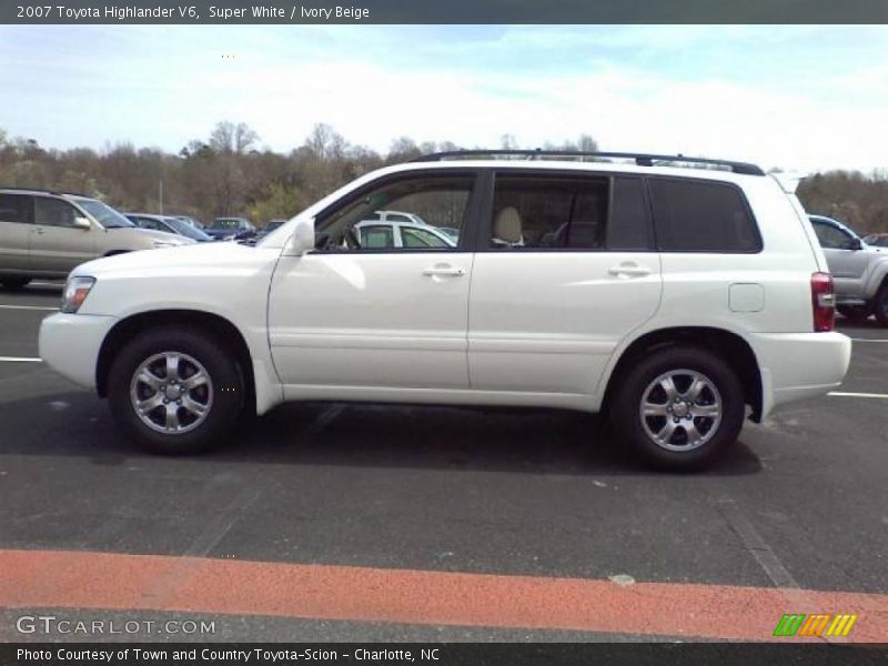 Super White / Ivory Beige 2007 Toyota Highlander V6