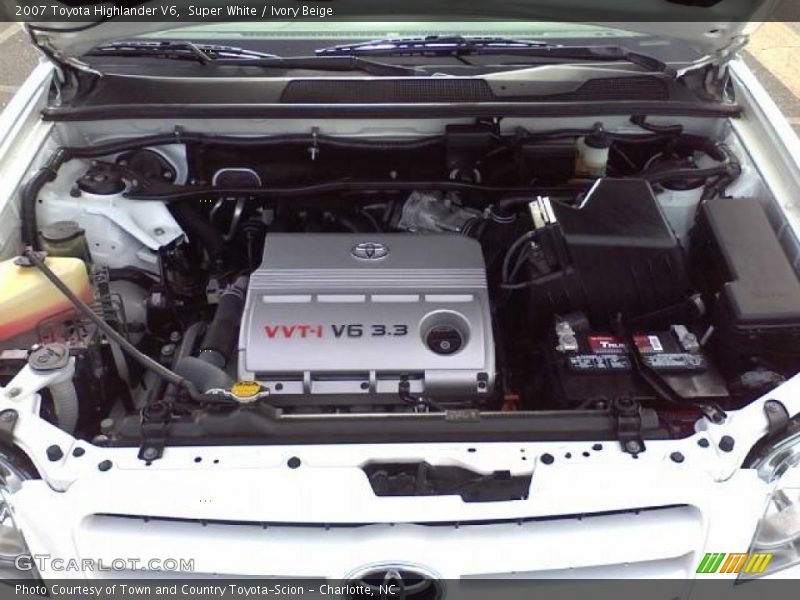  2007 Highlander V6 Engine - 3.3 Liter DOHC 24-Valve VVT-i V6