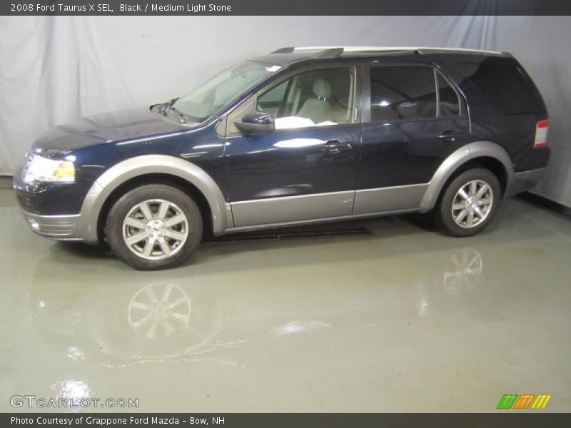 Black / Medium Light Stone 2008 Ford Taurus X SEL