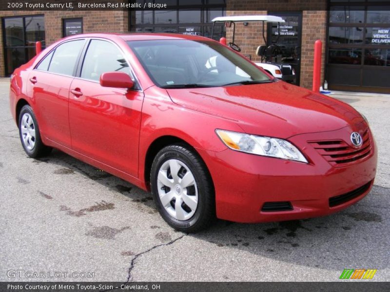 Barcelona Red Metallic / Bisque 2009 Toyota Camry LE