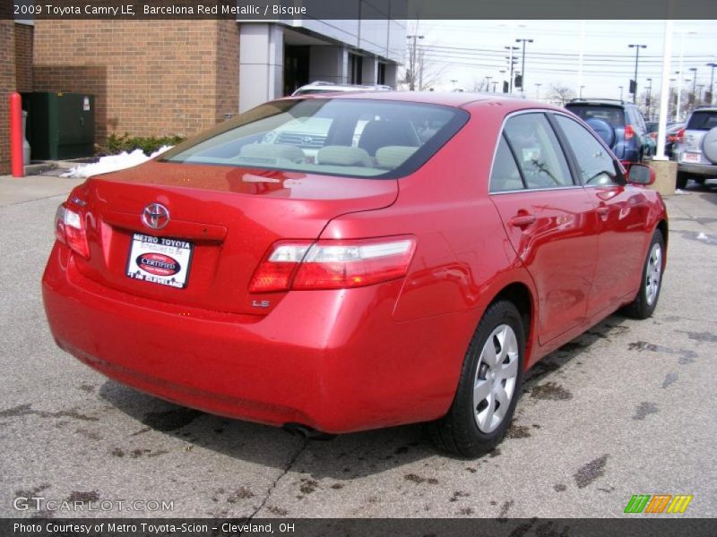 Barcelona Red Metallic / Bisque 2009 Toyota Camry LE