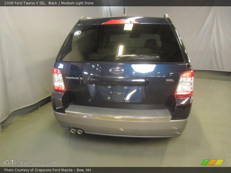 Black / Medium Light Stone 2008 Ford Taurus X SEL