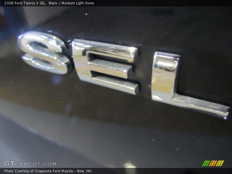 Black / Medium Light Stone 2008 Ford Taurus X SEL
