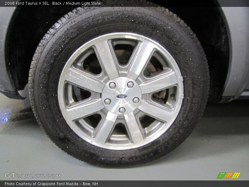 Black / Medium Light Stone 2008 Ford Taurus X SEL