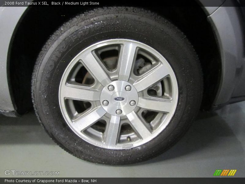 Black / Medium Light Stone 2008 Ford Taurus X SEL