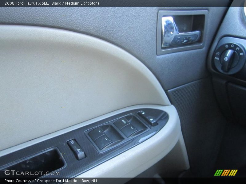 Black / Medium Light Stone 2008 Ford Taurus X SEL