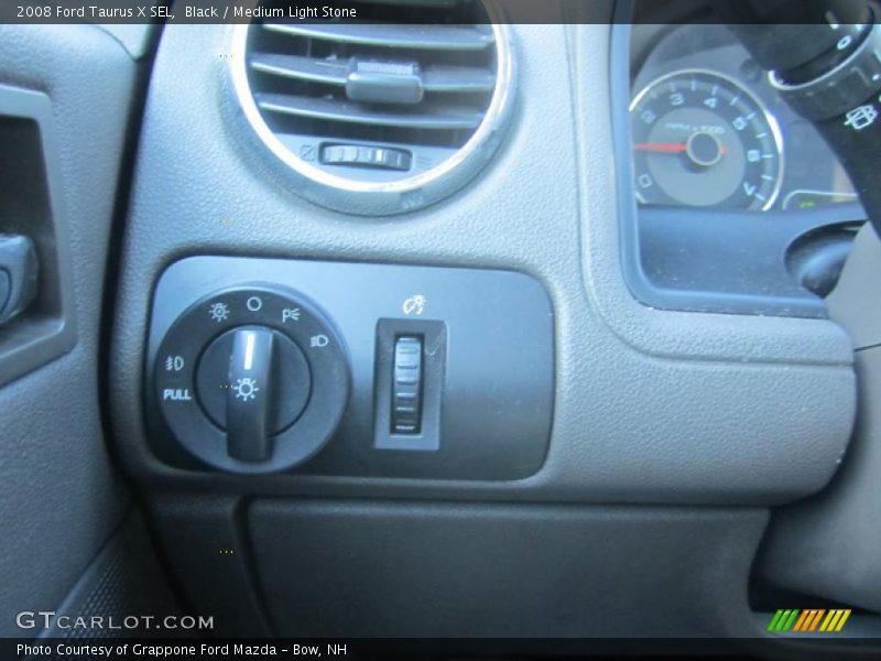 Black / Medium Light Stone 2008 Ford Taurus X SEL