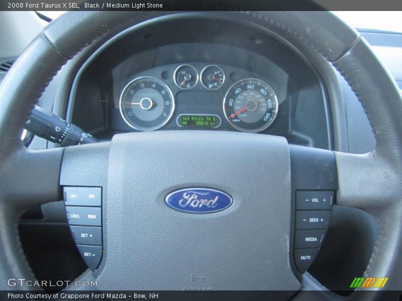 Black / Medium Light Stone 2008 Ford Taurus X SEL
