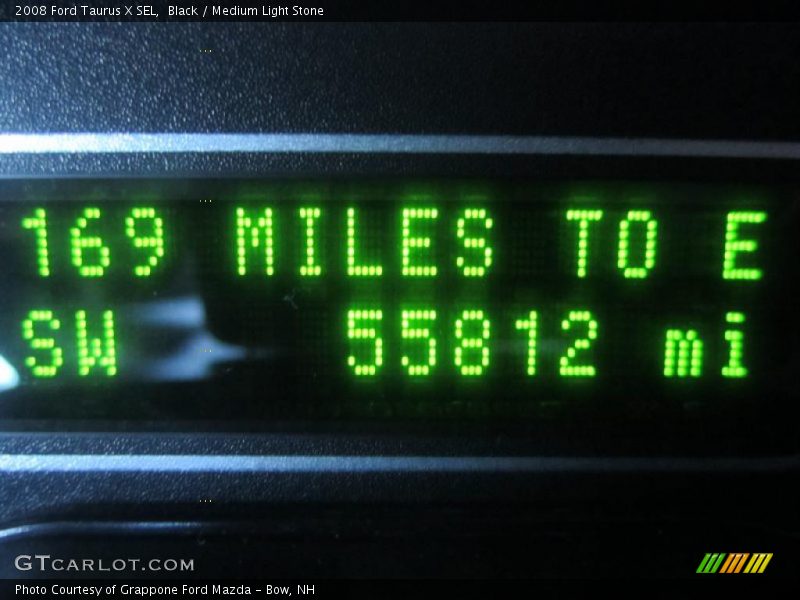 Black / Medium Light Stone 2008 Ford Taurus X SEL