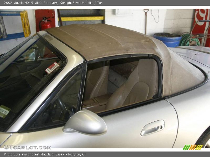 Sunlight Silver Metallic / Tan 2002 Mazda MX-5 Miata Roadster