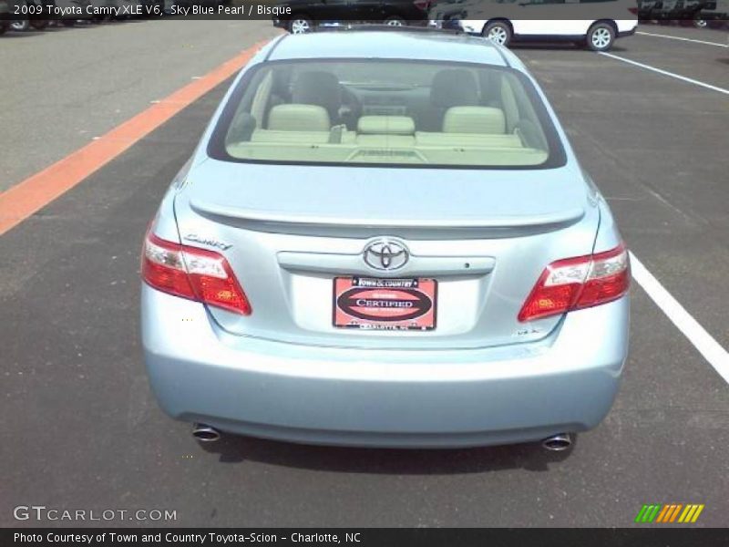 Sky Blue Pearl / Bisque 2009 Toyota Camry XLE V6
