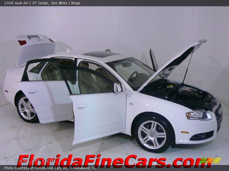 Ibis White / Beige 2008 Audi A4 2.0T Sedan