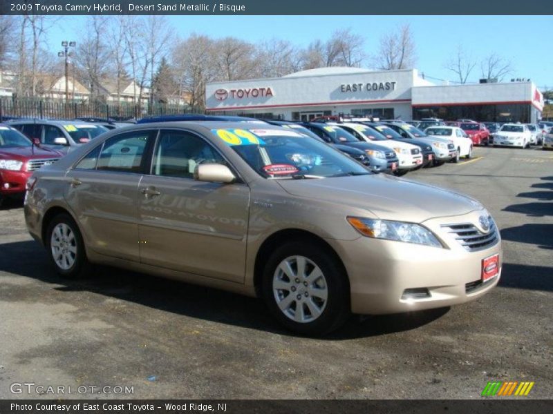 Desert Sand Metallic / Bisque 2009 Toyota Camry Hybrid