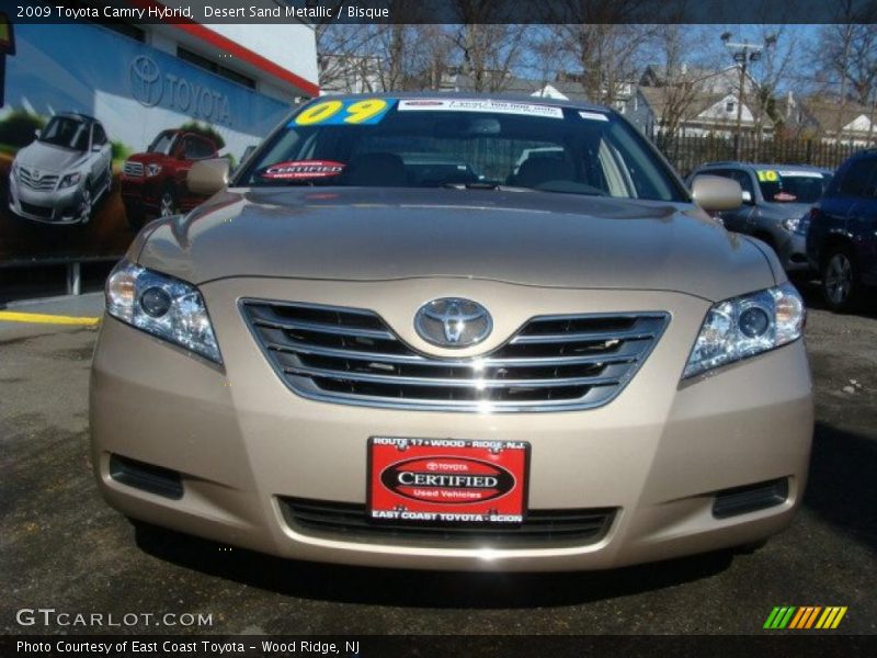 Desert Sand Metallic / Bisque 2009 Toyota Camry Hybrid