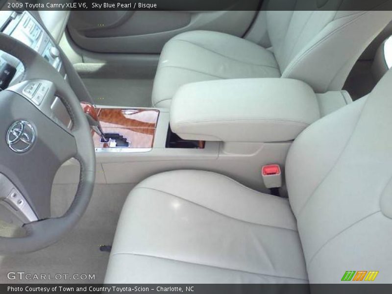 Sky Blue Pearl / Bisque 2009 Toyota Camry XLE V6
