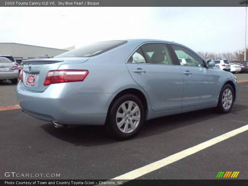 Sky Blue Pearl / Bisque 2009 Toyota Camry XLE V6