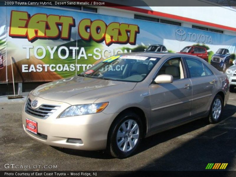 Desert Sand Metallic / Bisque 2009 Toyota Camry Hybrid