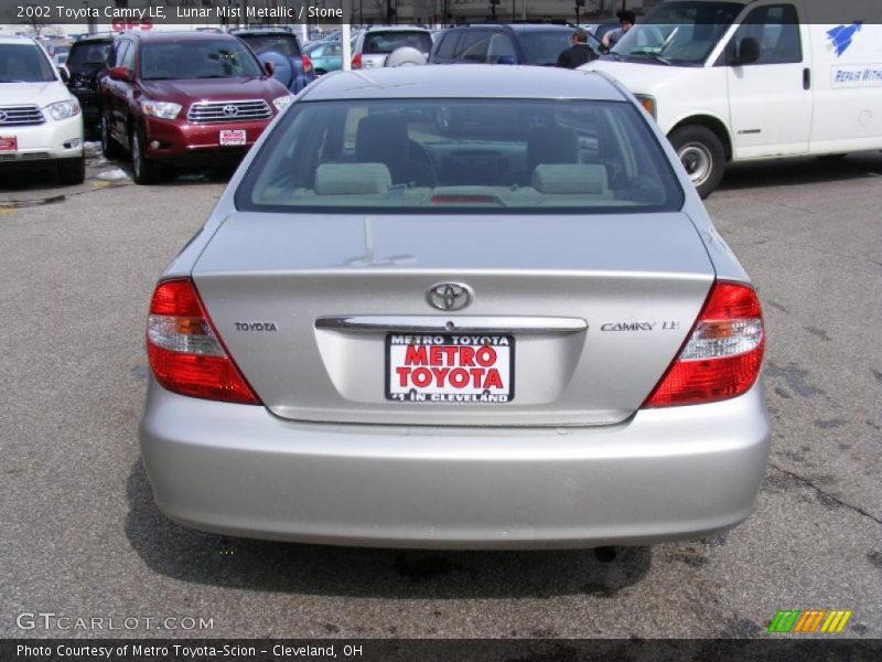 Lunar Mist Metallic / Stone 2002 Toyota Camry LE