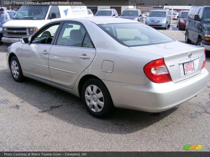 Lunar Mist Metallic / Stone 2002 Toyota Camry LE