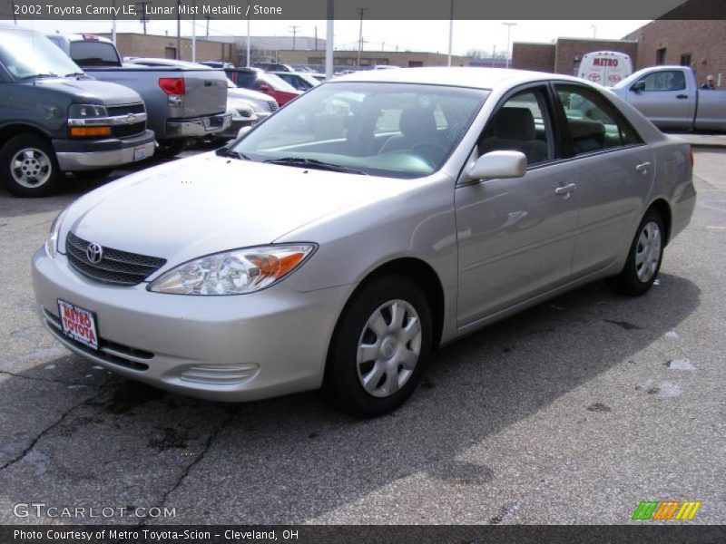 Lunar Mist Metallic / Stone 2002 Toyota Camry LE