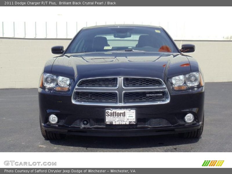 Brilliant Black Crystal Pearl / Black 2011 Dodge Charger R/T Plus