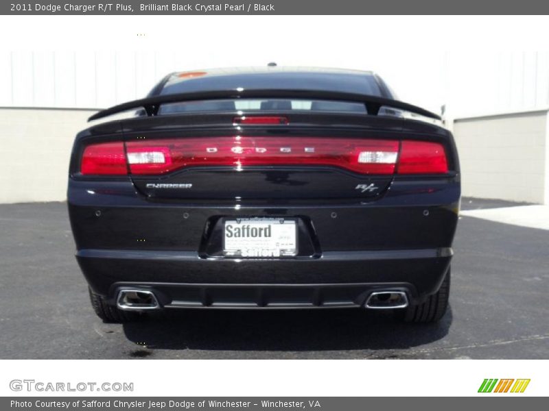 Brilliant Black Crystal Pearl / Black 2011 Dodge Charger R/T Plus