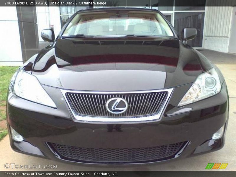 Obsidian Black / Cashmere Beige 2008 Lexus IS 250 AWD