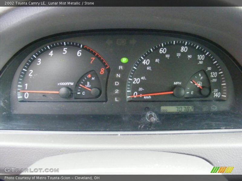 Lunar Mist Metallic / Stone 2002 Toyota Camry LE