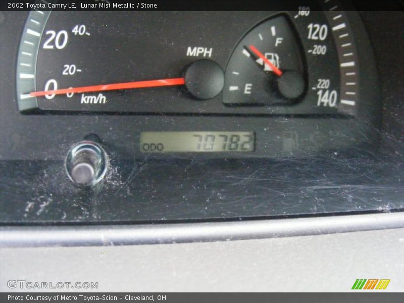 Lunar Mist Metallic / Stone 2002 Toyota Camry LE