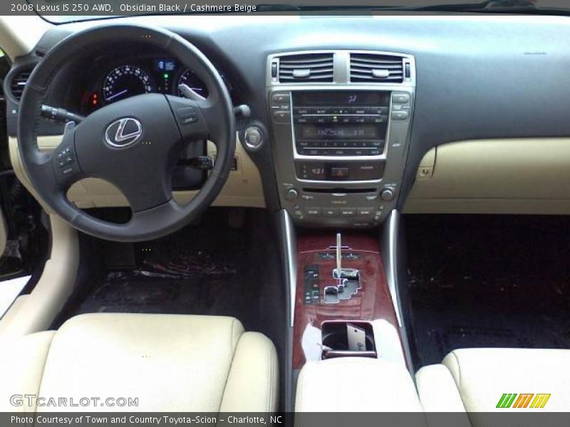 Obsidian Black / Cashmere Beige 2008 Lexus IS 250 AWD