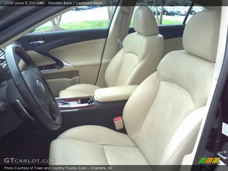 Obsidian Black / Cashmere Beige 2008 Lexus IS 250 AWD