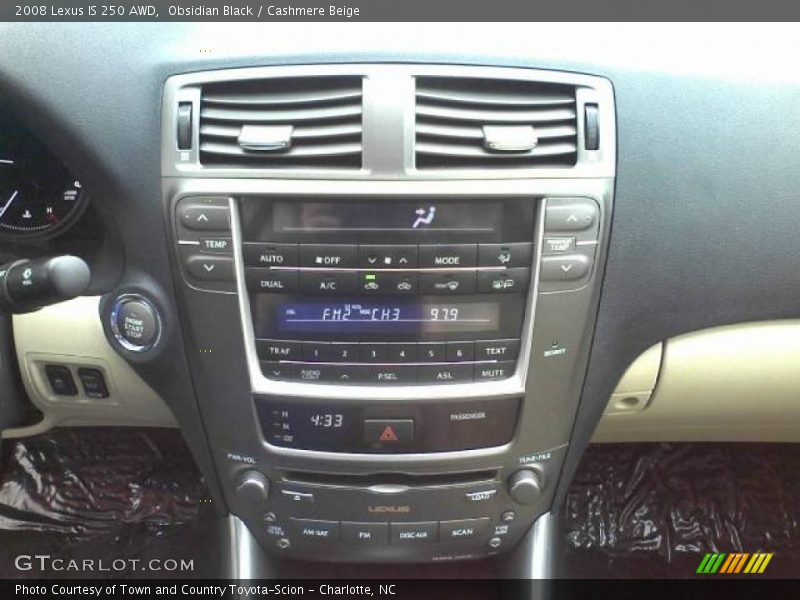 Obsidian Black / Cashmere Beige 2008 Lexus IS 250 AWD