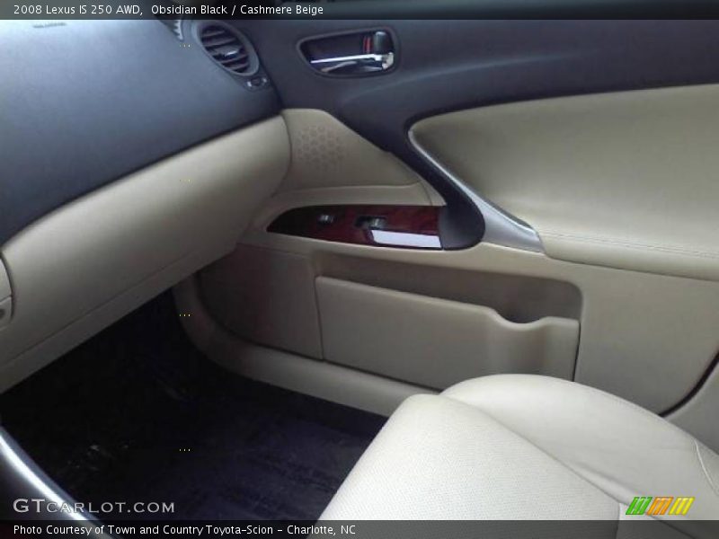 Obsidian Black / Cashmere Beige 2008 Lexus IS 250 AWD