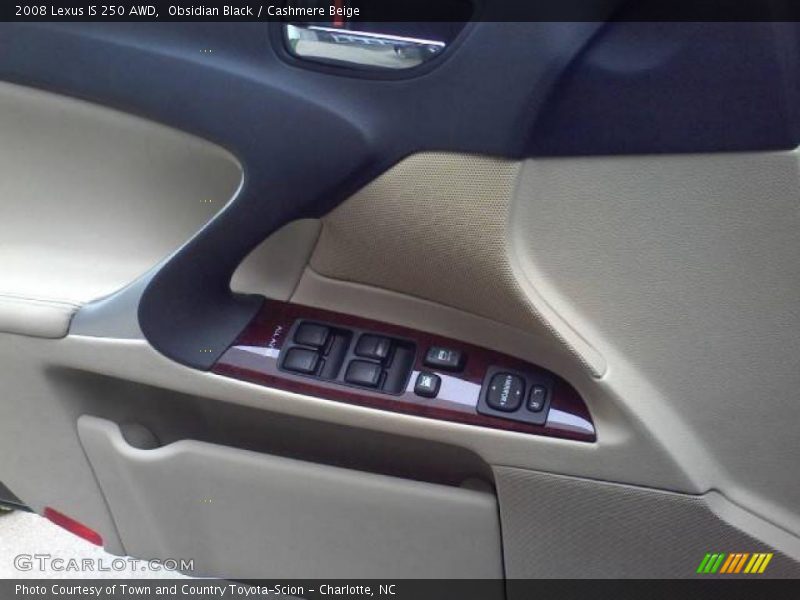 Obsidian Black / Cashmere Beige 2008 Lexus IS 250 AWD