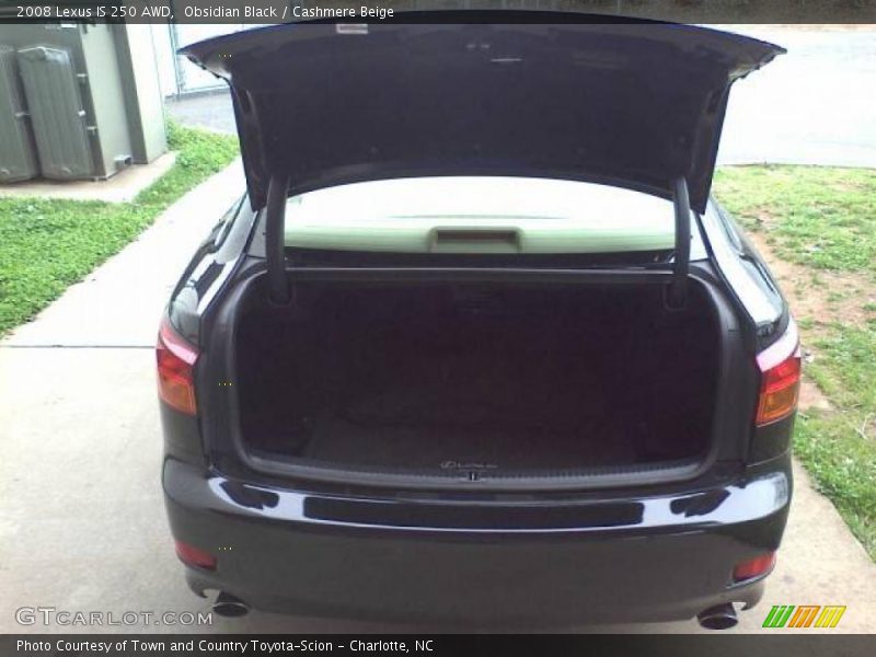Obsidian Black / Cashmere Beige 2008 Lexus IS 250 AWD