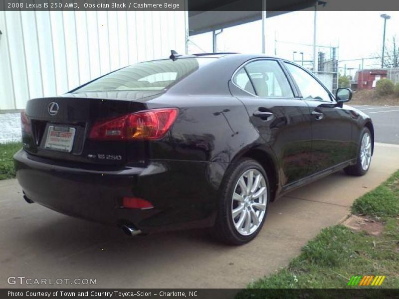 Obsidian Black / Cashmere Beige 2008 Lexus IS 250 AWD