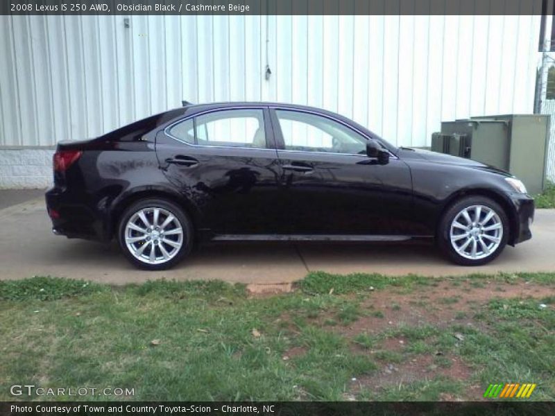 Obsidian Black / Cashmere Beige 2008 Lexus IS 250 AWD