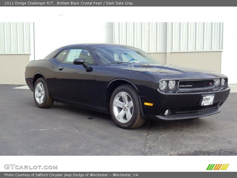 Brilliant Black Crystal Pearl / Dark Slate Gray 2011 Dodge Challenger R/T